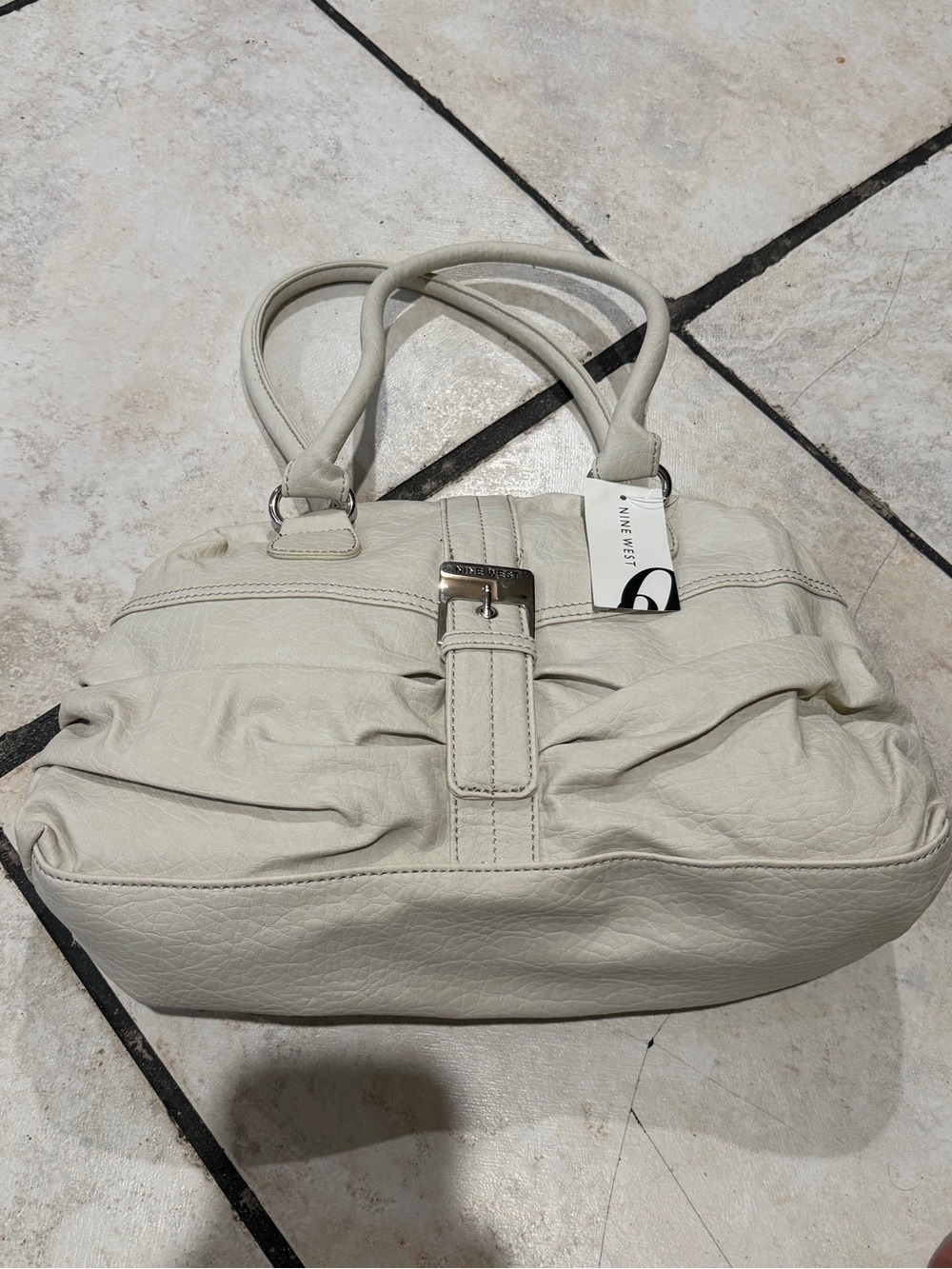 NWT Nine West Ivory Colorado Satchel